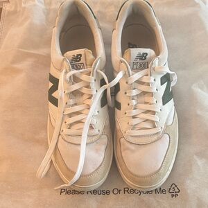 New Balance CT 300 White and Green Sneakers